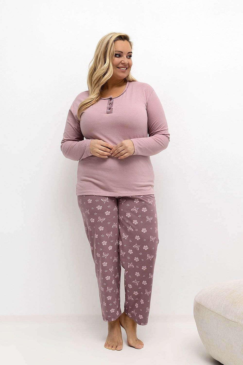  Plus Size Pajamas model 221186 Forever Pink 