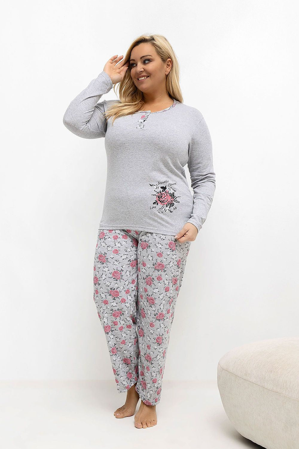 Plus Size Pajamas model 221194 Forever Pink  Pääkuva