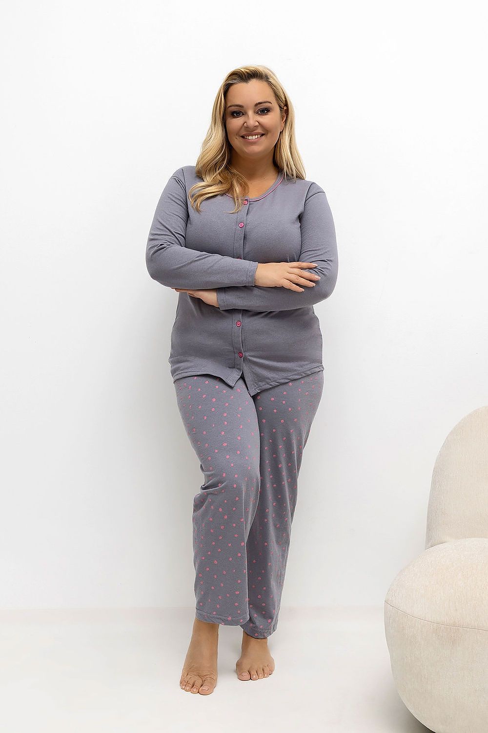 Plus Size Pajamas model 221198 Forever Pink  Pääkuva
