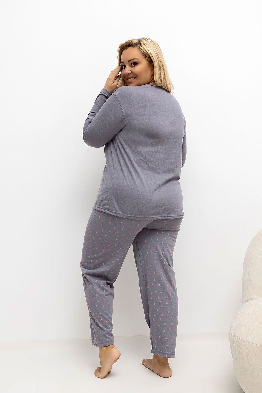 Plus Size Pajamas model 221198 Forever Pink Toissijaiskuva