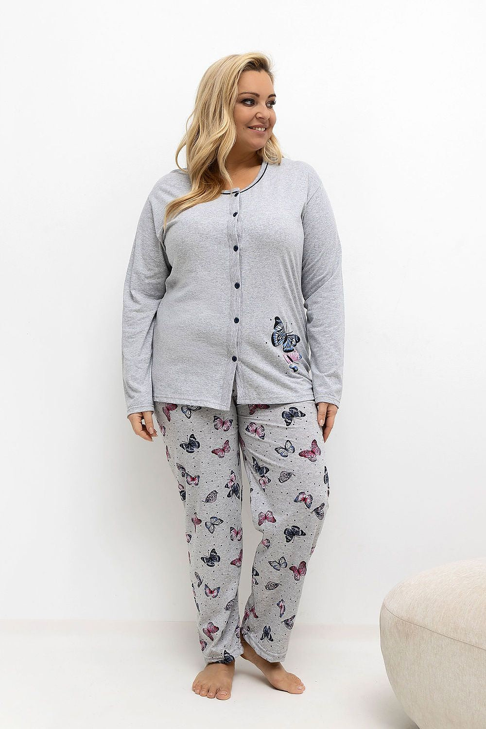 Plus Size Pajamas model 221199 Forever Pink Toissijaiskuva
