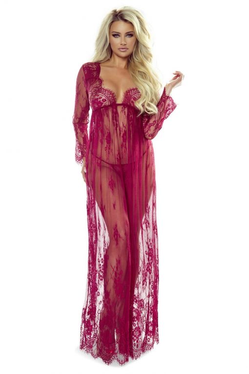 long burguny dress So Elegant PR7047 - L/XL