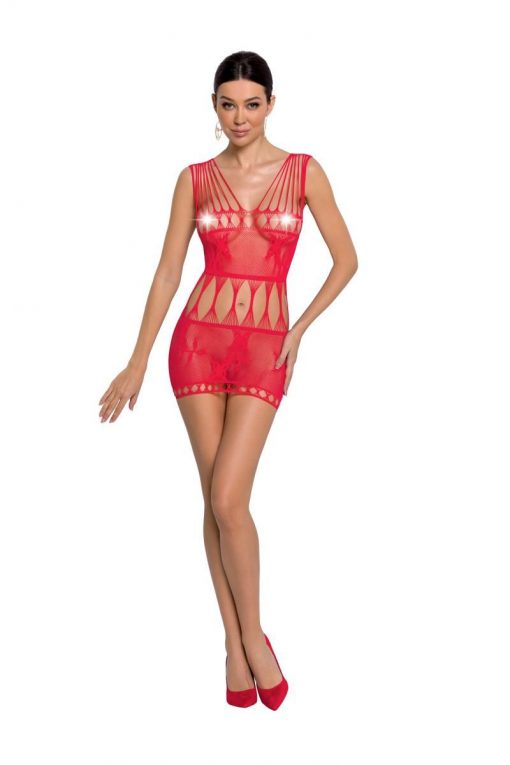 red mesh mini dress BS090 - S/L