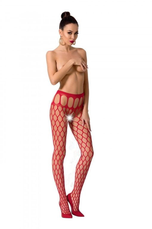 open tights S021 red by Passion Erotic Line