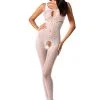 white ouvert Bodystocking BS078 - S/L