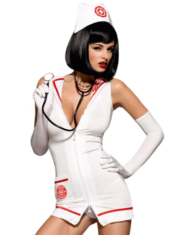 Obsessive Emergency Uniform Set S/M - Nurse Style, Complete Kit