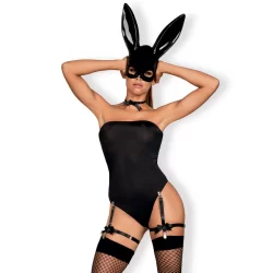 Obsessive Bunny Costume L/XL - Elegant Set with Mask and Stockings