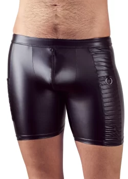 NEK Menâ€™s Cycling Shorts S Matte Look with Zipper and Side Pocket