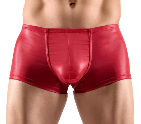 Svenjoyment Red Shiny Stretch Pants S - Anatomical Fit, Push-Up Effect