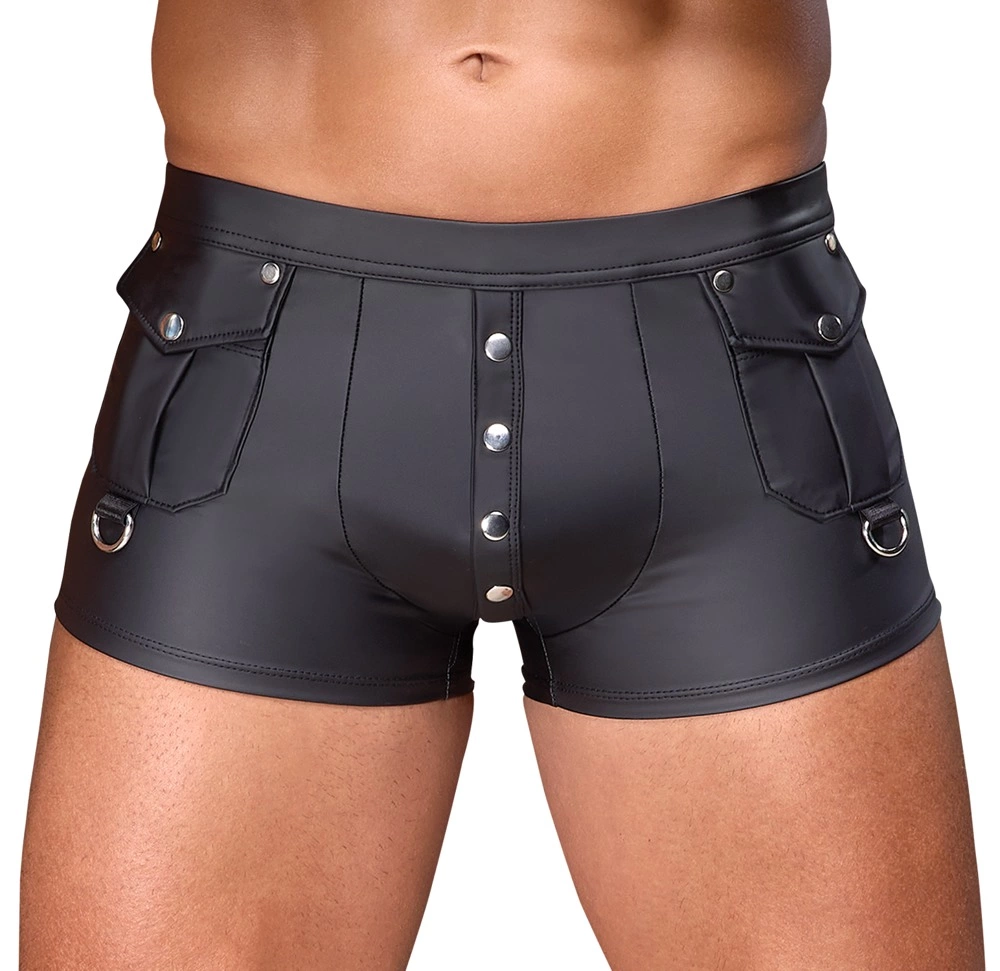 NEK Men's Matte Look Pants S Black with D-Ring Front Pockets - Boutique Anelma