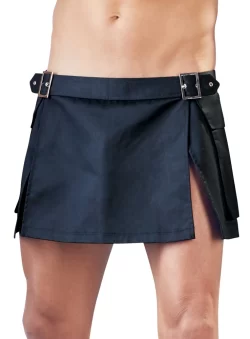 Svenjoyment Gladiator Men's Skirt S/M Black with Buckles & Pockets