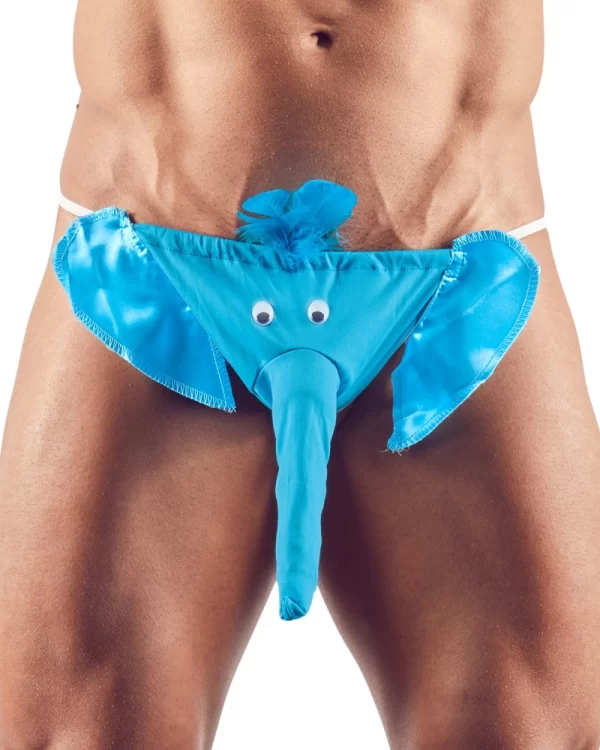 You2Toys Menâ€™s Elephant Design Briefs S-L, Polyester, Grey, Fun Style
