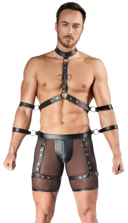 Svenjoyment Bondage Powernet Harness Set with Adjustable Straps S