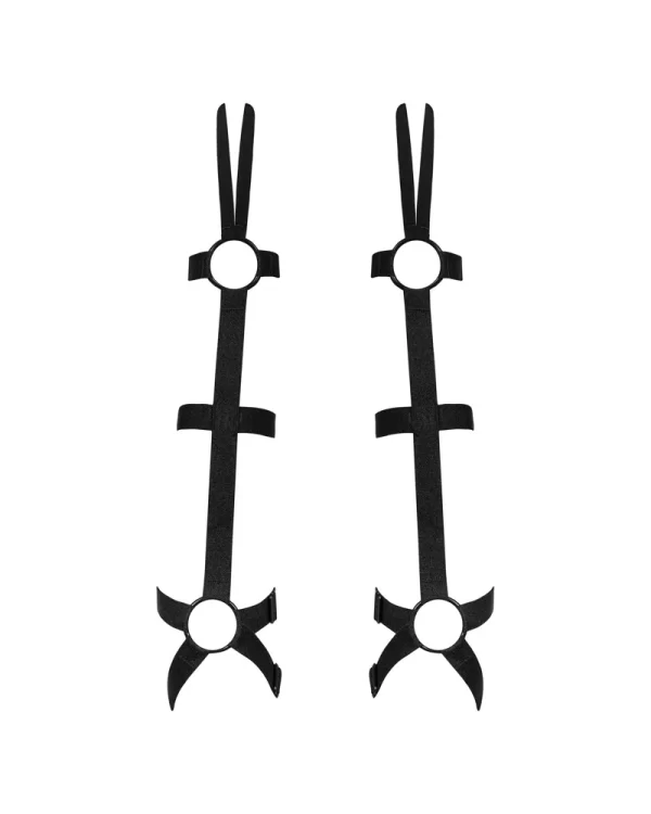 Obsessive Armares Strappy Black Arm Sleeves, Adjustable, Above Elbow