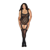 Lace-Up Back Garter Dress Bdmd - OSQ - BlackCute and sexy lingerie!Makes you feel sexyBlackHand Wash-Cold/