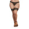 Cuban Heel Top Thigh High - OSQ - Nude-BlackCute and sexy lingerie!Makes you feel sexyNude and BlackHand Wash-Cold/