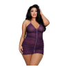 Chemise  G-String Dmd - OS - PlumCute and sexy lingerie!Makes you feel sexyPlumHand Wash-Cold/