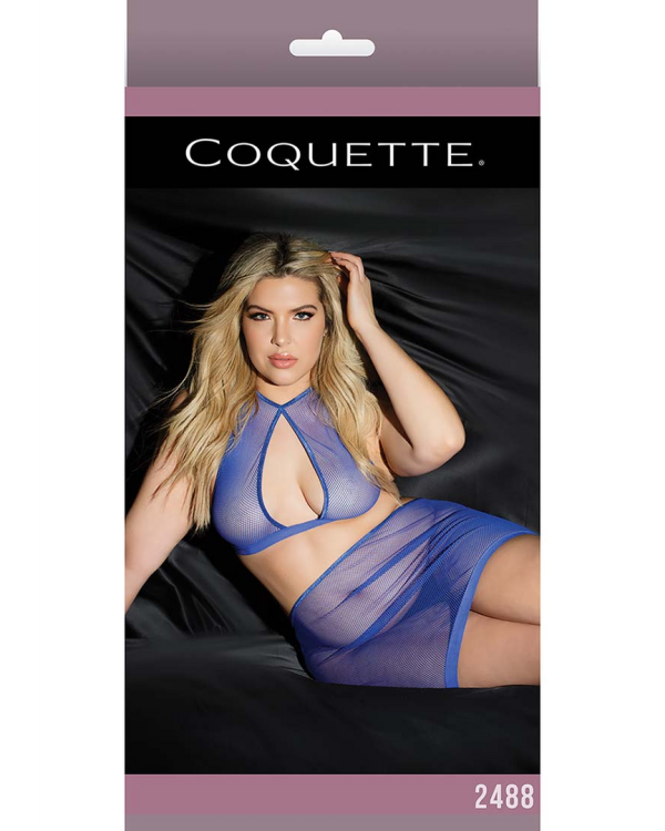 Fishnet Top and Skirt - Plus Size