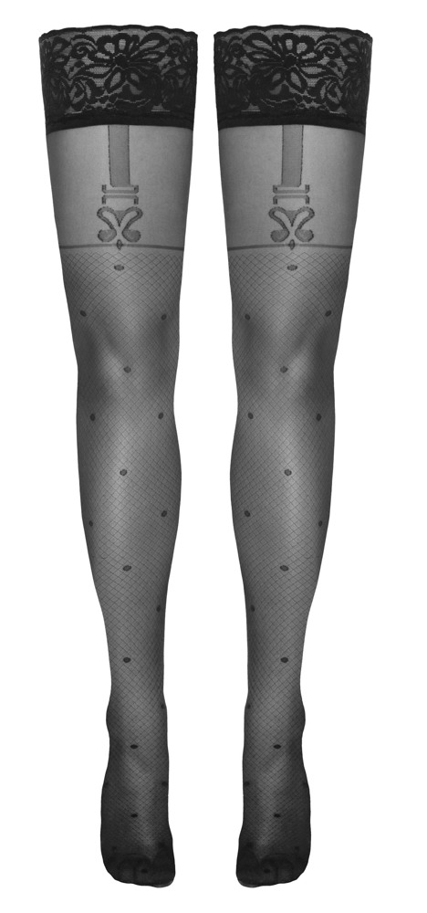 Cottelli LEGWEAR - Boutique Anelma Woven-in suspenders