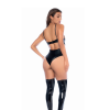 Bodysuit - S - Wet Look Black