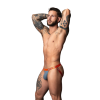 Uplift jockBoosting uplift pouchColor coordinating trimPlush satin finish branded waistband and leg bandsAs a bonus
