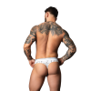 Thong - L/XL - White Marble