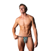An adjutable low cut G-stringPlush elastic trimUplifting contoured pouchAdjustable sliders on the waistbandAs a bonus