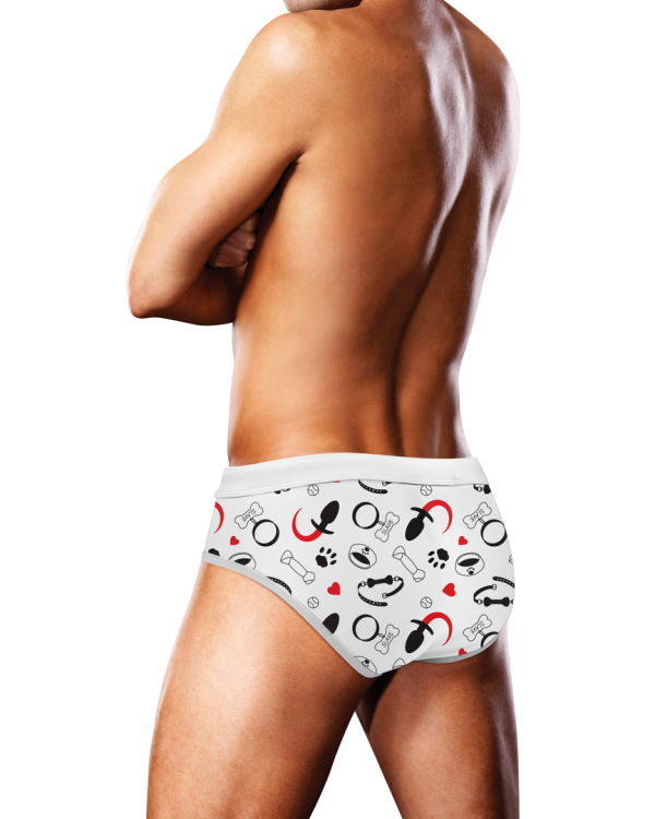 Swim Brief Puppie Print - S