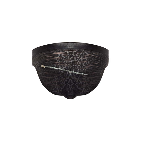 Semi Sheer burnout fabric with a tone on tone abstract patternLightweight and breathableWith all way stretch/