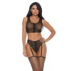 BoxZipper closure top and bottomsAttached Garter strapsBest Basic Design/