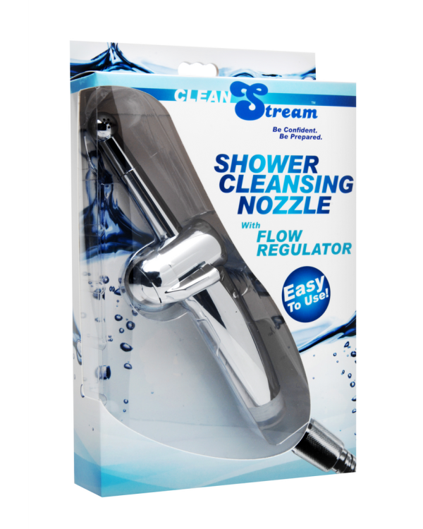 Shower Cleaning Nozzle with Flow Controller