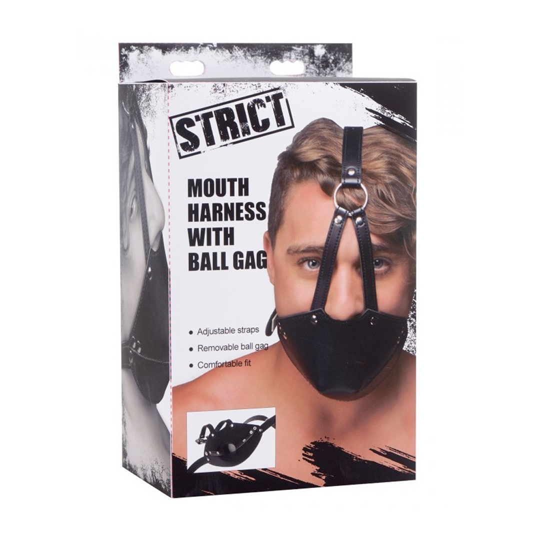 Mouth harness with Ball Gag - Boutique Anelma Mouth harness with Ball Gag