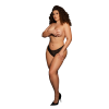 until you turn aroundElastic Lace Brief with Back Lacing and Golden DetailsOne size fits mostLots of stretchSoft and comfortable fabric/