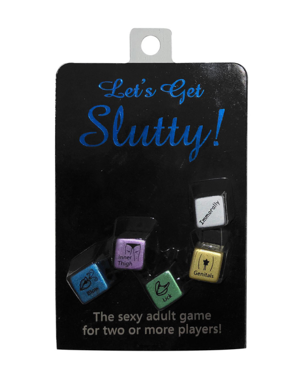 Let's Get Slutty! Metallic Set of Foreplay Dices