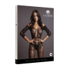 Lace Sleeved Bodystocking - One Size - Black