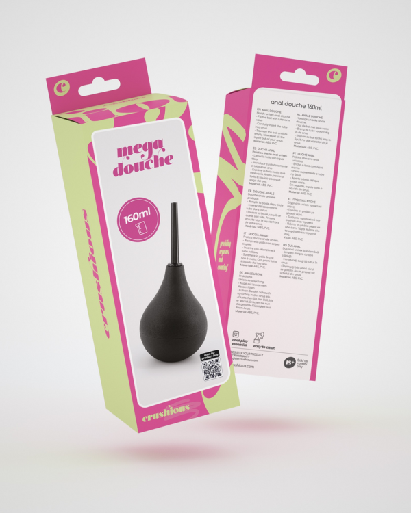 Mega Douche - Anal Shower - 160 ml - Black