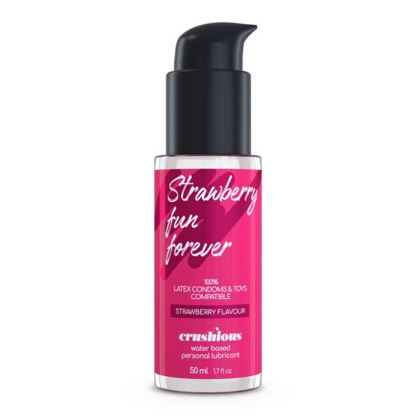 Alternative view of Me Lo Como - Velcro Handcuffs Set with Blindfold and Strawberry Lubricant - 1.7 fl oz / 50 ml - Red