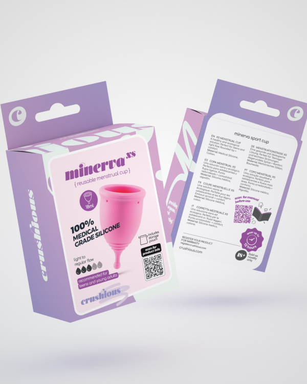 Minerva - Menstrual Cup with Pouch - XS - Pink