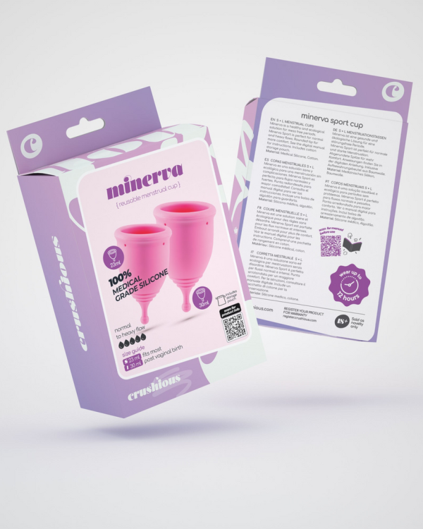 Minerva - Menstrual Cups with Pouch - S and L - Pink