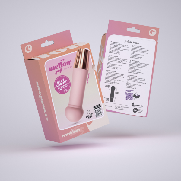 Mellow Puff - Mini Wand Vibrator - Pink