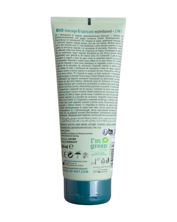 2 In 1 Massage and Waterbased Lubricant - 7 fl oz / 200 ml