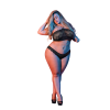 Lace DesignHalter neckRomatic vibeStretchy2PC Set/