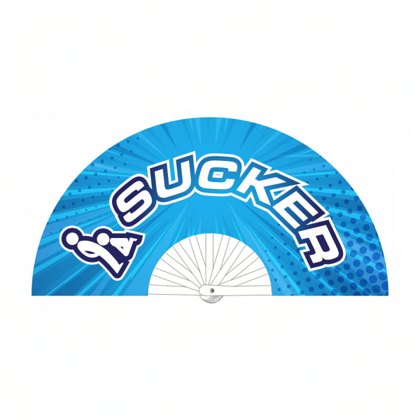 Sucker - Fan - 64 cm - Blue