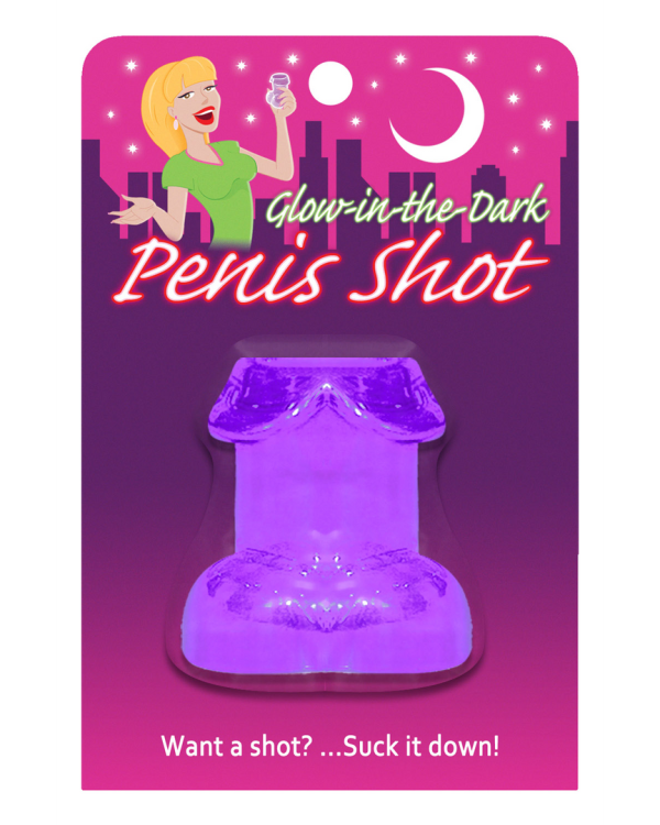 Glow-in-the-Dark Penis Shot - Purple