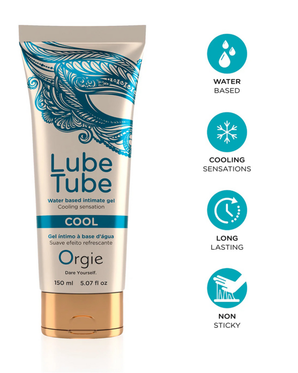 Lube Tube Cool - Waterbased Lubricant with a Cooling Effect - 5 fl oz / 150 ml