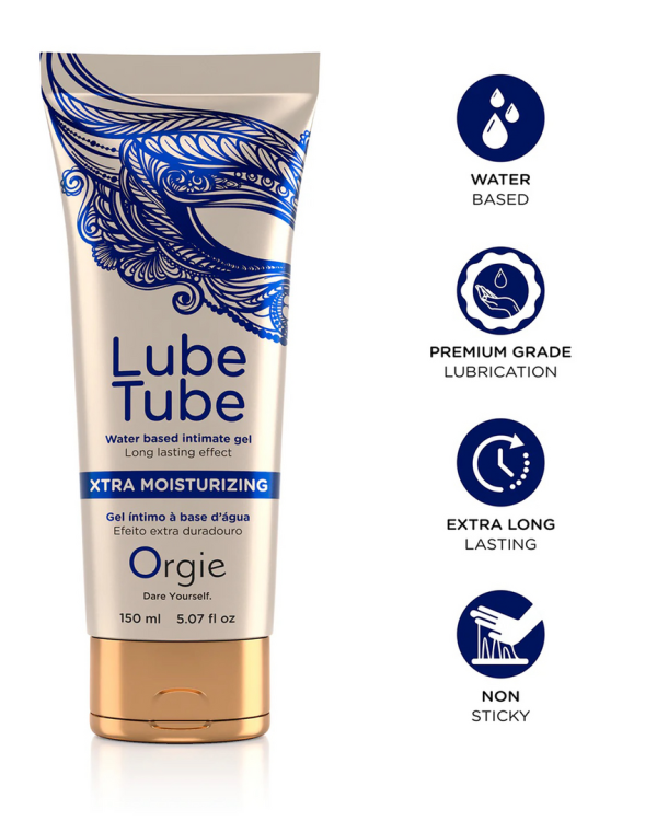 Lube Tube Xtra Lubrication - Waterbased Lubricant - 5 fl oz / 150 ml