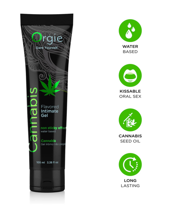 Lube Tube Cannabis - Waterbased Lubricant - 3 fl oz / 100 ml