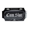Cum Slut - Printed Satin Mask - Black