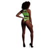 Grecian Elegance: The Neon Body with Grecian Neckline is a stunning piece that exudes elegance with its Grecian neckline