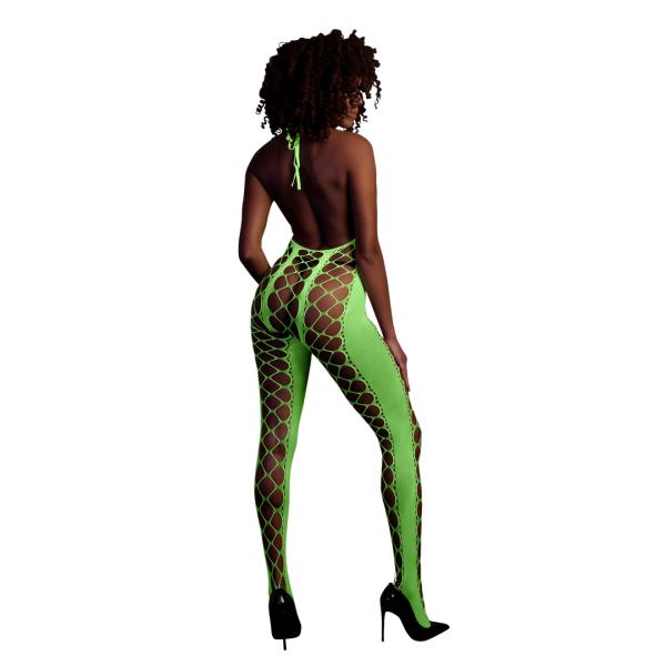 Showstopper Halterneck: The Neon Bodystocking with Halterneck is a true showstopper